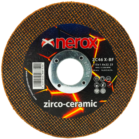 DISCO DE CORTE FINO  ( NEROX )  ZC46 X-BF    ZIRCO-CERAMIC   115x1.6x22,2