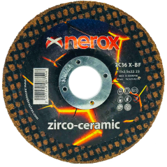 115x2.5 DISCO DE CORTE  ( NEROX )  ZC36 X-BF    ZIRCO-CERAMIC