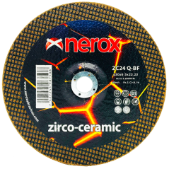 DISCO PARA DESBASTE  ( NEROX )  ZC24 Q-BF    ZIRCO-CERAMIC   230x6.5x22,2