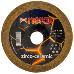 DISCO PARA DESBASTE ( NEROX )  ZC24 X-BF    ZIRCO-CERAMIC   125x4.0x22,2