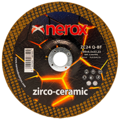 DISCO PARA DESBASTE  ( NEROX )  ZC24 Q-BF    ZIRCO-CERAMIC   180x6.5x22,2