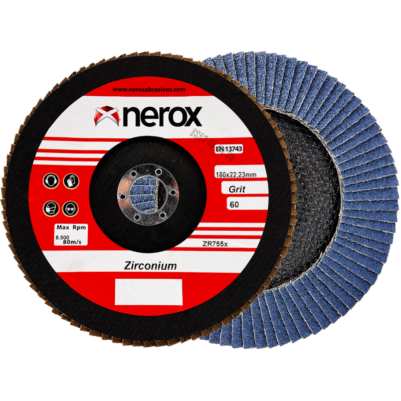 DISCO DE LAMINAS  ( NEROX )  ZR755x  ZIRCONIO  -  180x22        ( Gr-60 )